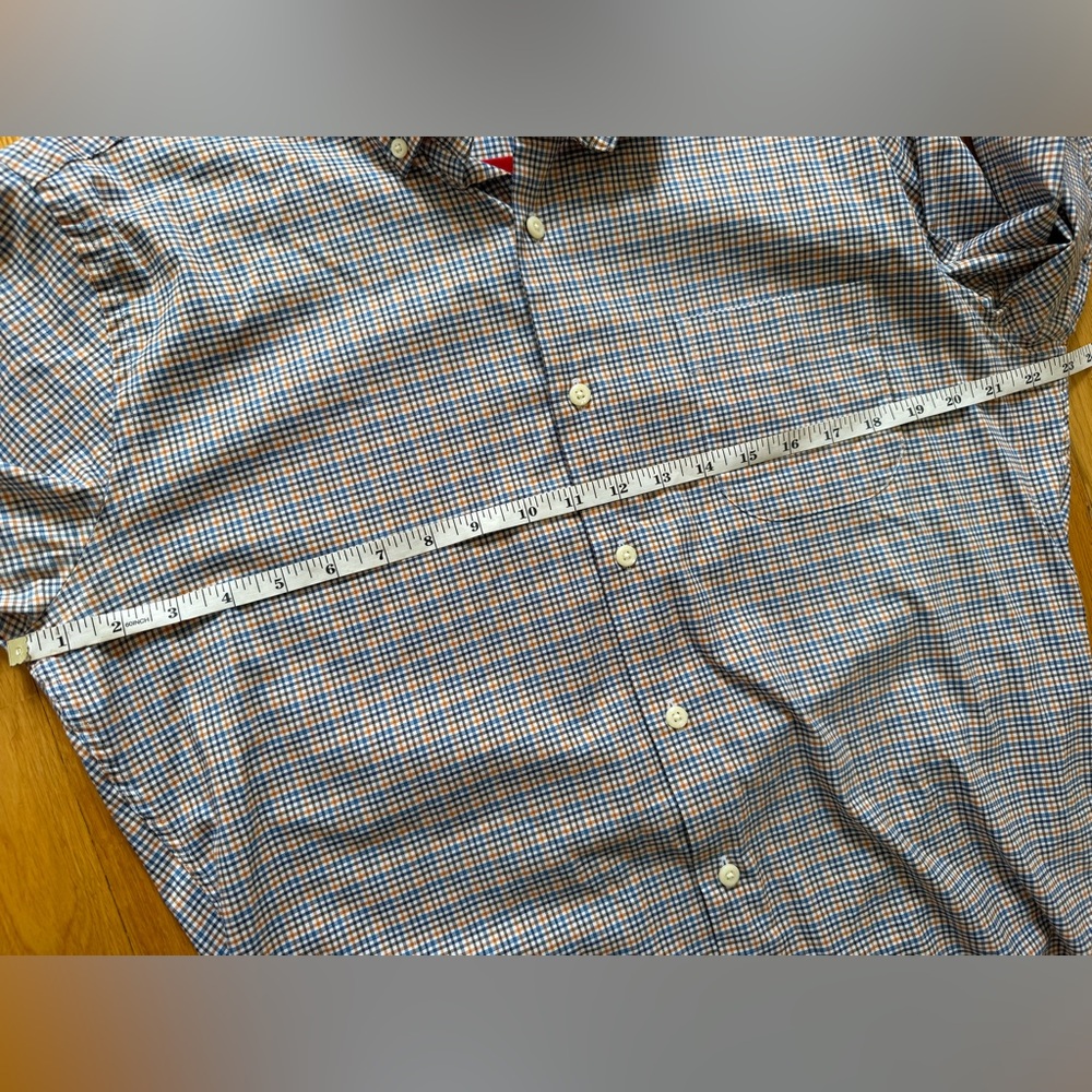 Peter Millar Collared Multicolored Plaid Button D… - image 7